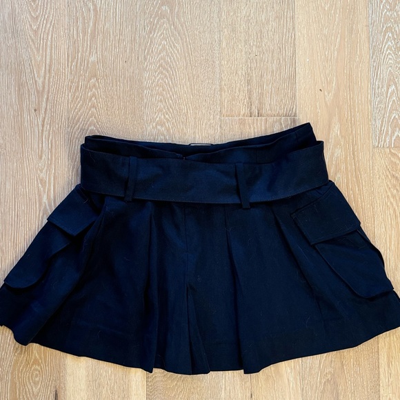 Reformation Navy Brinley mini skirt - Picture 7 of 7